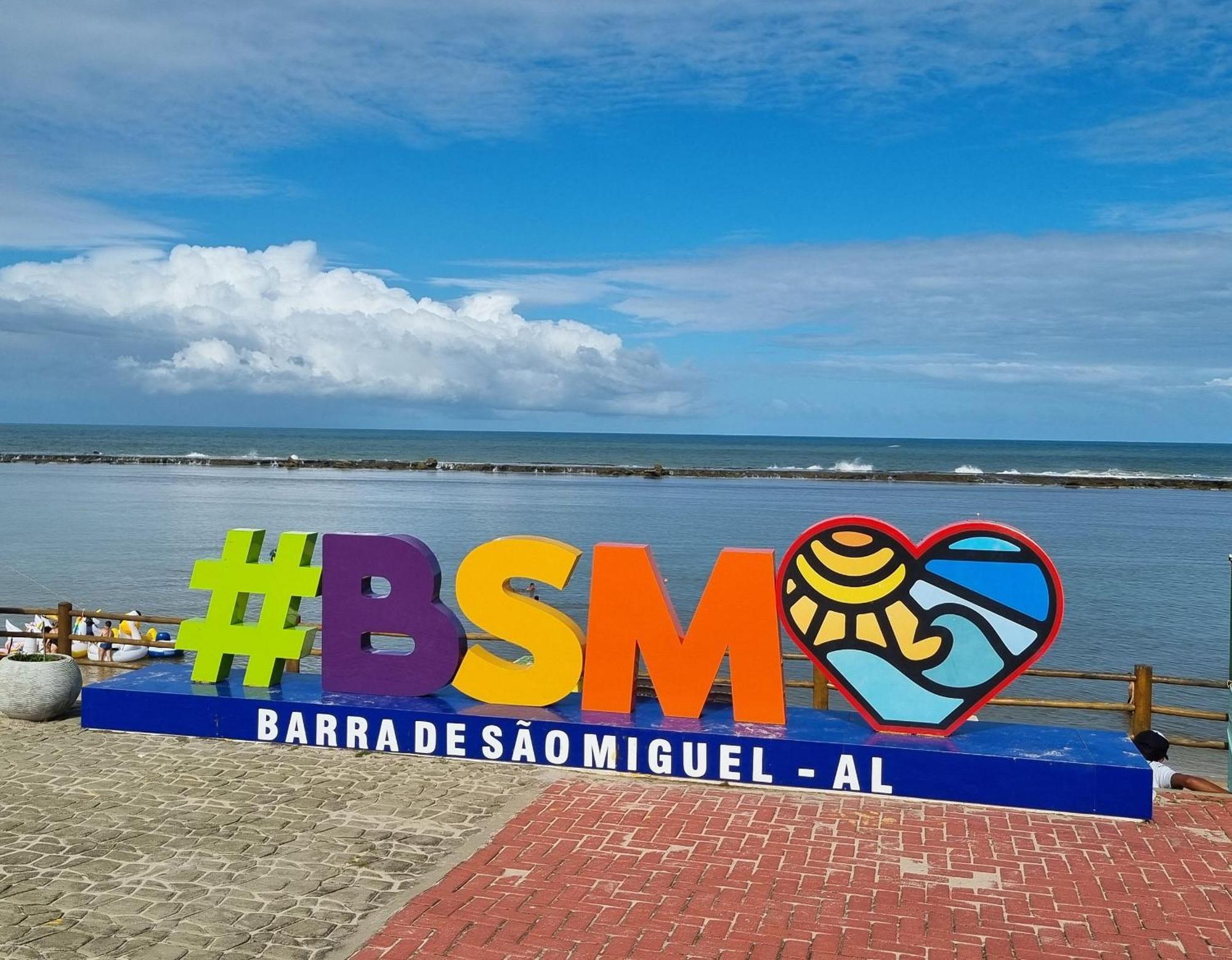 Areias do Mar - 3 quartos à beira-mar Barra de São Miguel Esterno foto